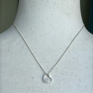 SAO dainty heart pendant necklace